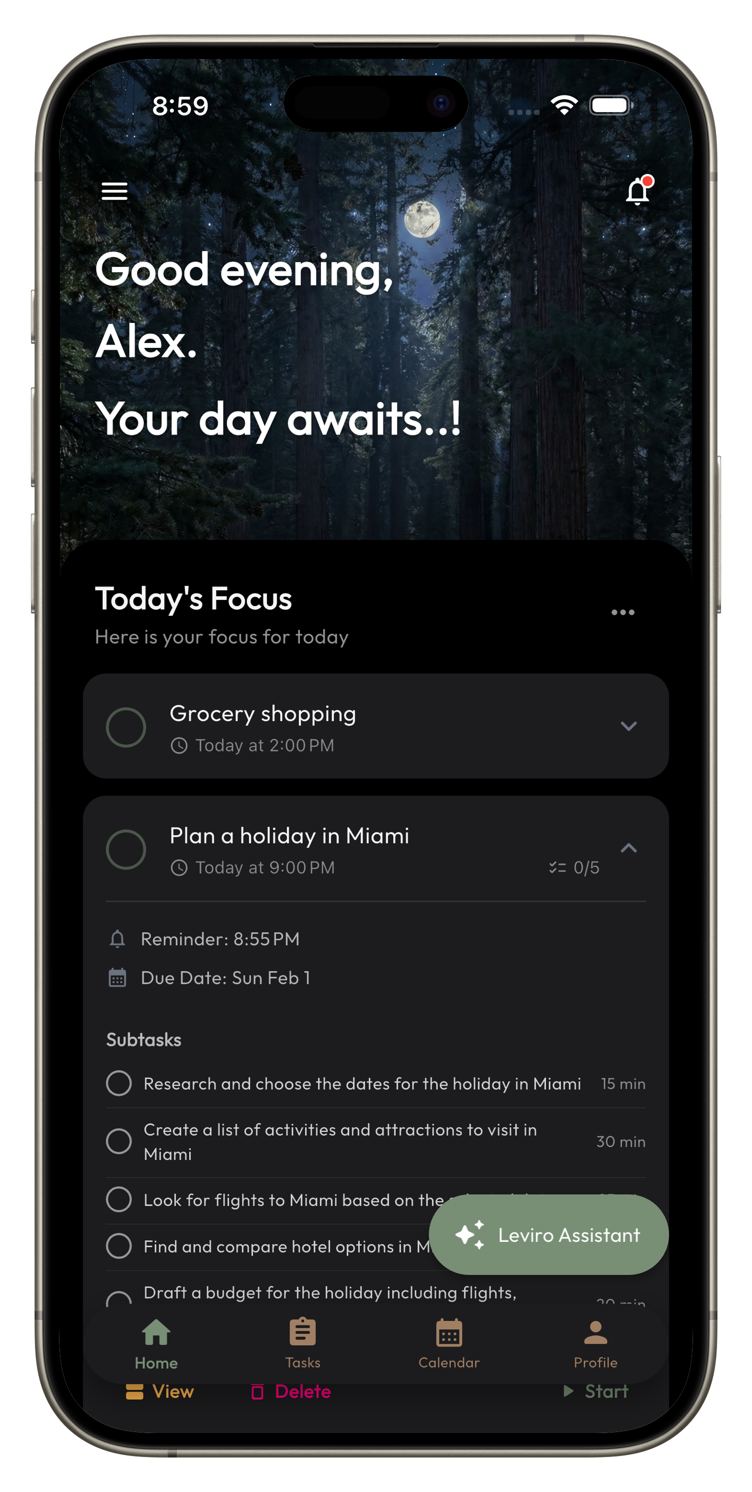 Leviro App Preview
